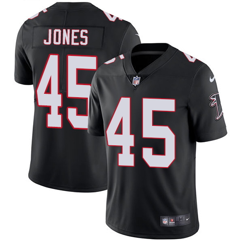 2019 men Atlanta Falcons 45 Jones black Nike Vapor Untouchable Limited NFL Jersey